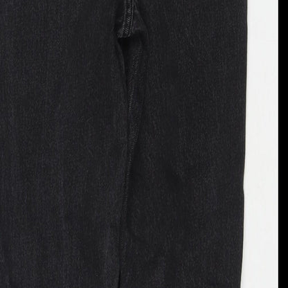 Denim & Co. Womens Black Cotton Skinny Jeans Size 10 L26 in Regular Zip