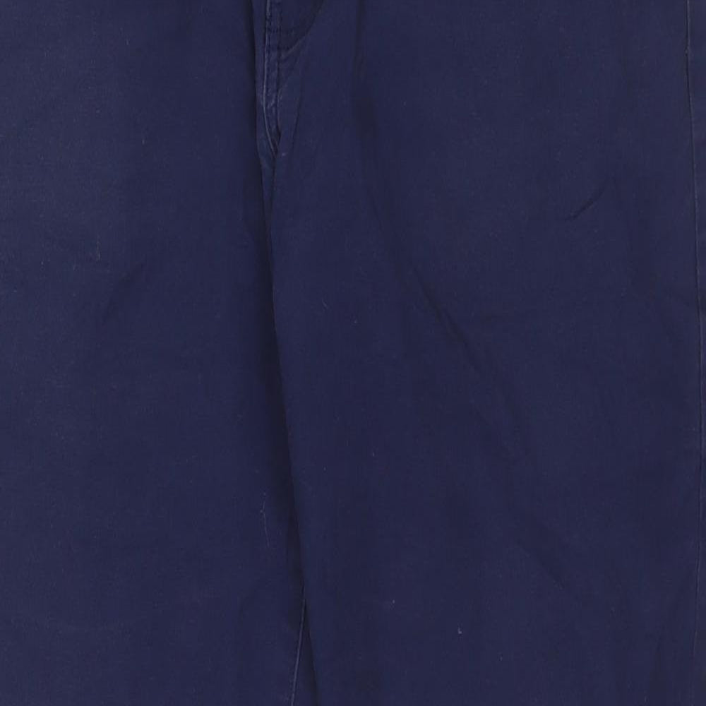 Dunnes Stores Womens Blue Cotton Straight Jeans Size 36 in L32 in Regular Zip