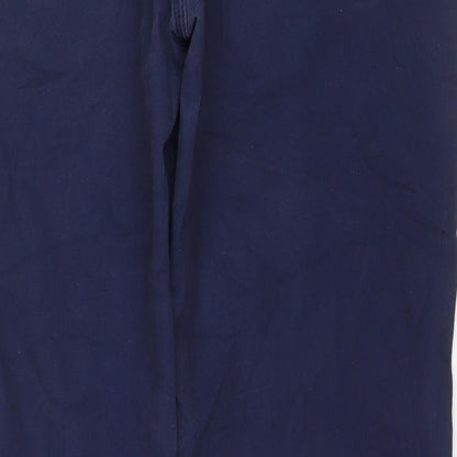 Dunnes Stores Womens Blue Cotton Straight Jeans Size 36 in L32 in Regular Zip
