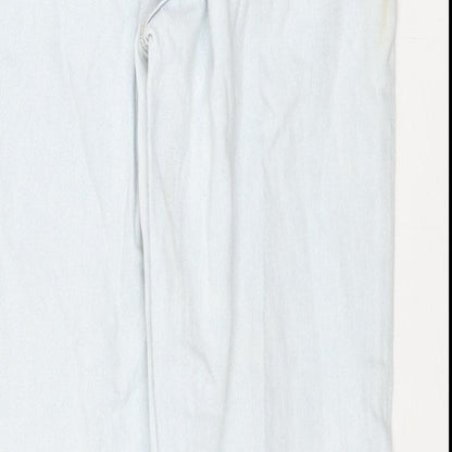 Hake Womens Blue Cotton Straight Jeans Size 25 in L26 in Regular Zip