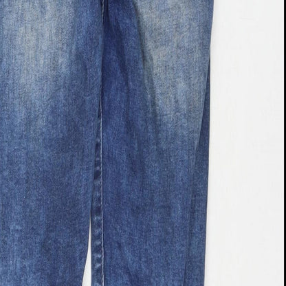 New Look Mens Blue Cotton Skinny Jeans Size 30 in L29 in Regular Zip