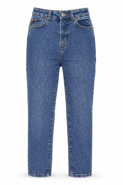 Womens UK Size 4 Denim & Co. Regular Fit Mom Blue Jeans