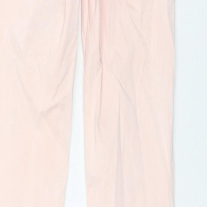 Zara Womens Pink Cotton Skinny Jeans Size 12 L31 in Regular Zip