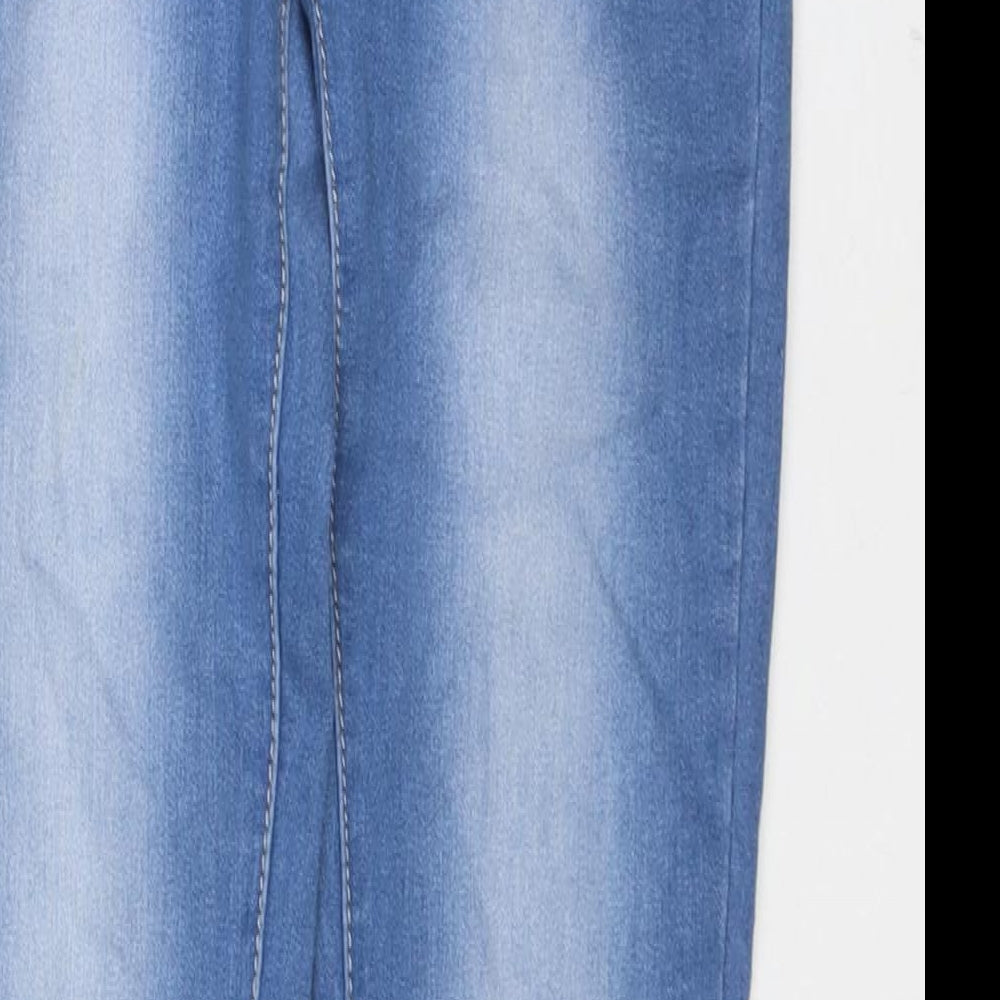 Aureus Jeans Womens Blue Cotton Skinny Jeans Size 8 L30 in Regular Zip