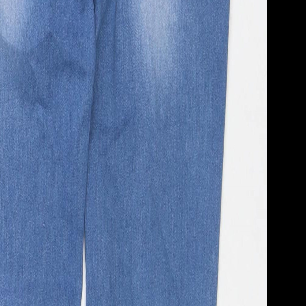 Aureus Jeans Womens Blue Cotton Skinny Jeans Size 8 L30 in Regular Zip