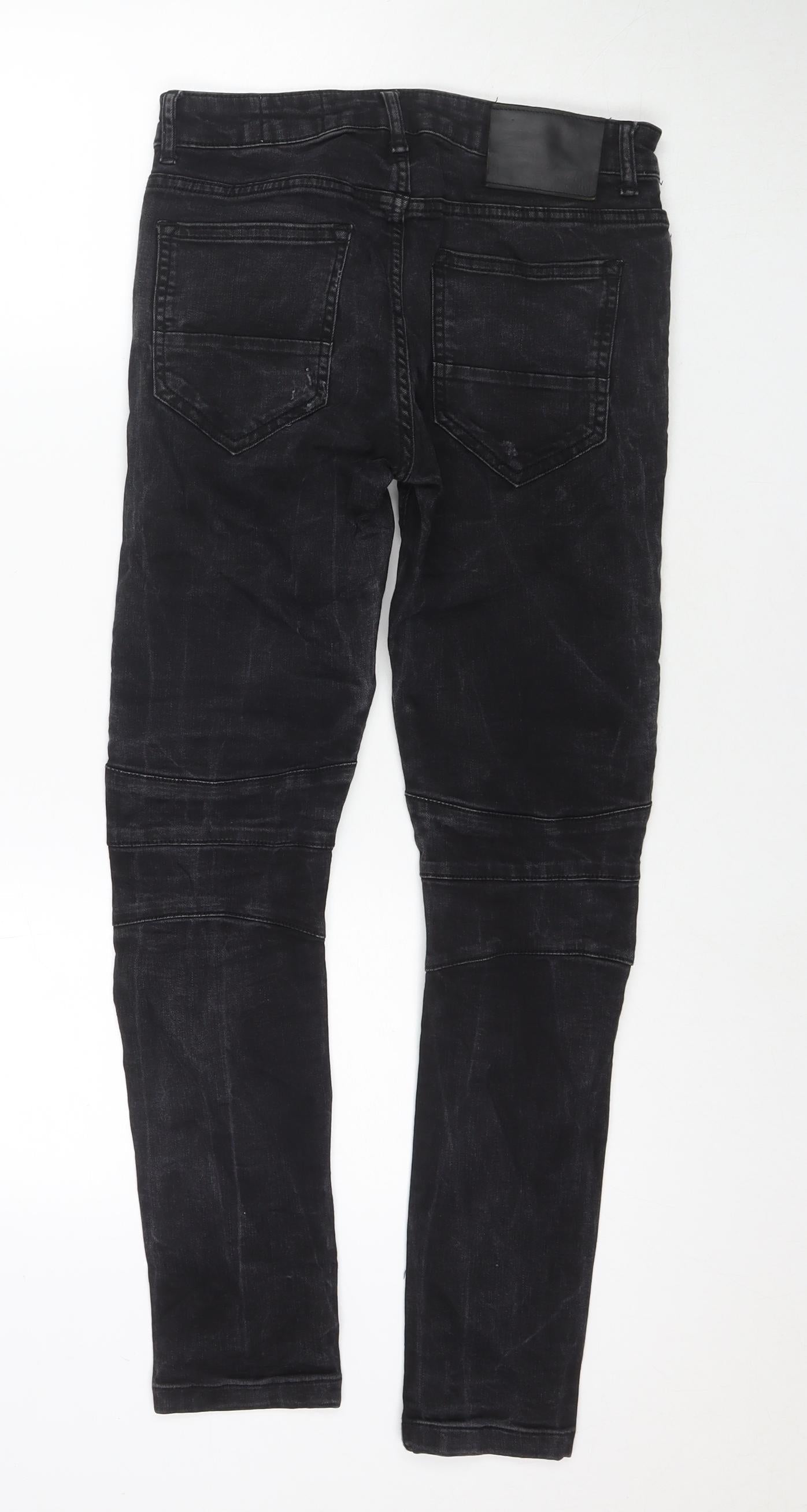 Denim & Co. Mens Blue Cotton Skinny Jeans Size 28 in L30 in Regular Zip