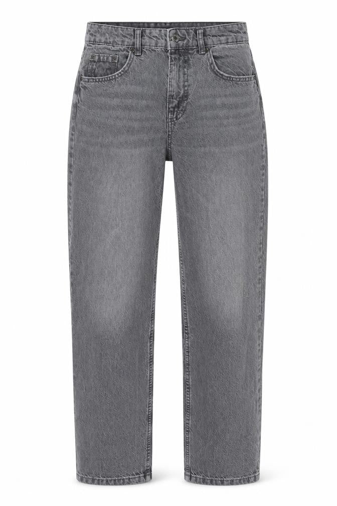 Womens UK Size 8 Pull&Bear Regular Fit Mom Grey Jeans