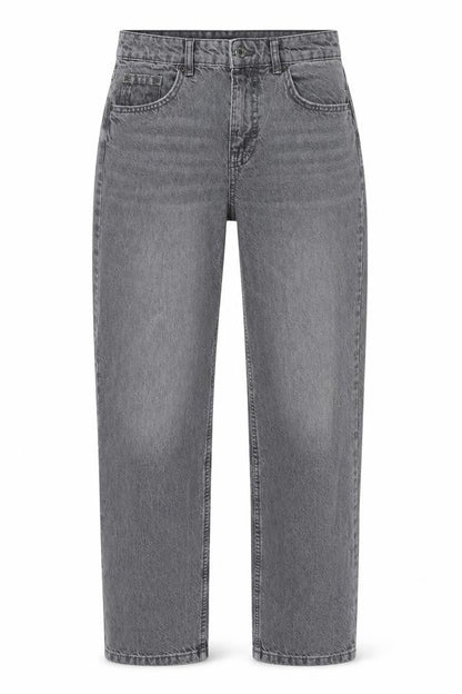 Womens UK Size 8 Pull&Bear Regular Fit Mom Grey Jeans