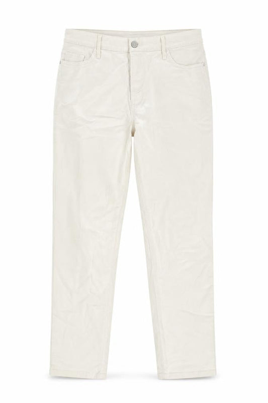 Womens UK Size 12 F&F Regular Fit Straight Ivory Jeans