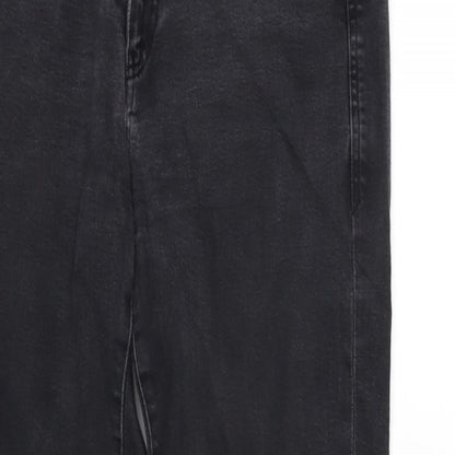 Baukjen Mens Grey Cotton Blend Straight Jeans Size 29 in L26 in Regular Zip