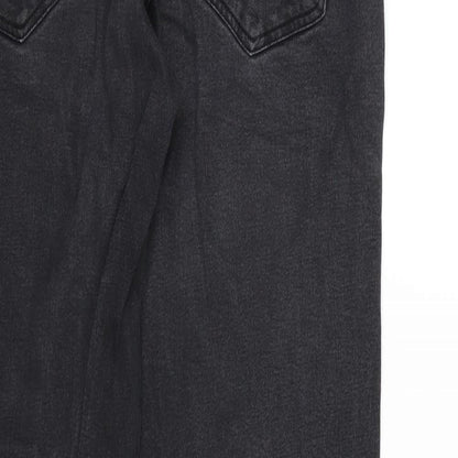 Baukjen Mens Grey Cotton Blend Straight Jeans Size 29 in L26 in Regular Zip