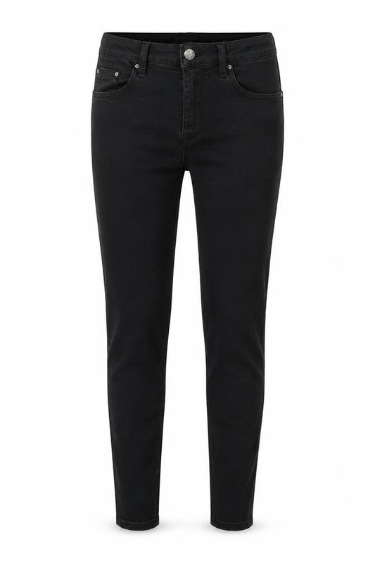 Womens UK Size 8 River Island Regular Fit Straight Black Jeans