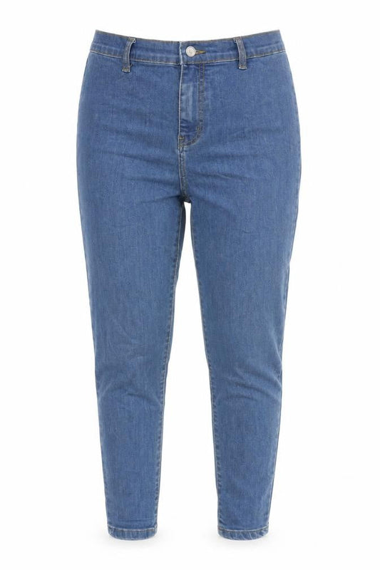 Womens UK Size 12 Dont think Twice Regular Fit Tapered Blue Jeans