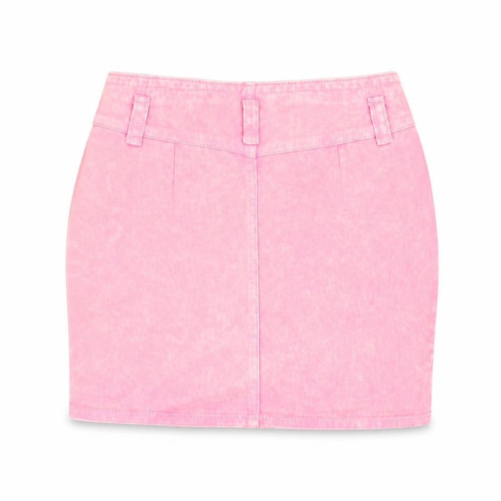 Womens UK Size 8 Nasty Gal Bandage Denim Skirt