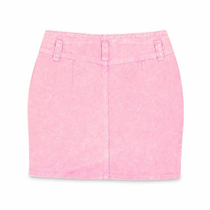 Womens UK Size 8 Nasty Gal Bandage Denim Skirt