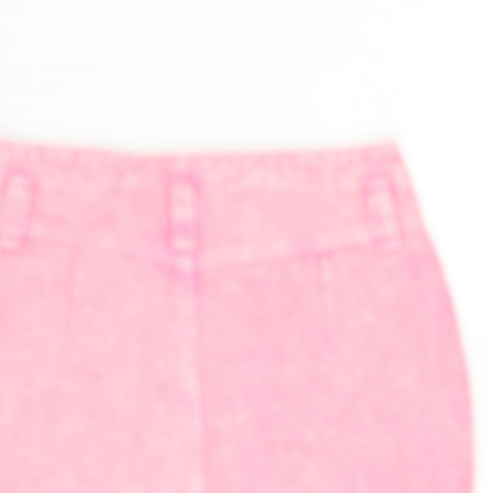 Nasty Gal Womens Pink Cotton Bandage Skirt Size 8 Zip