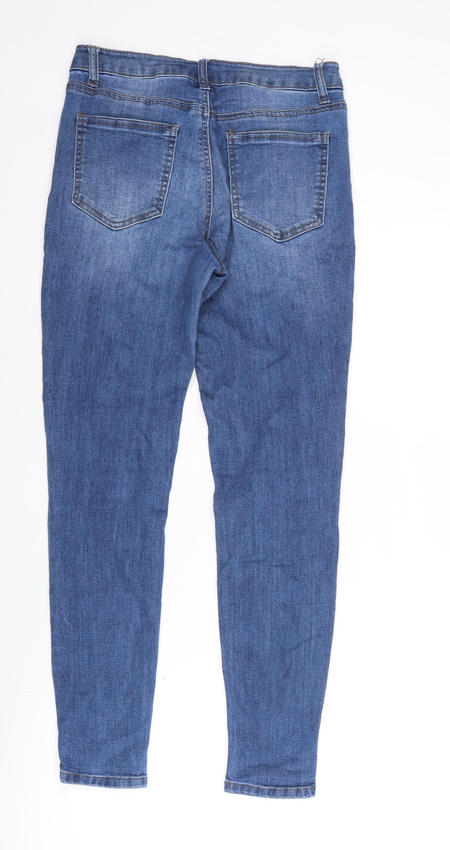 CI SONO Womens Blue Cotton Blend Skinny Jeans Size 28 in L28 in Regular Zip