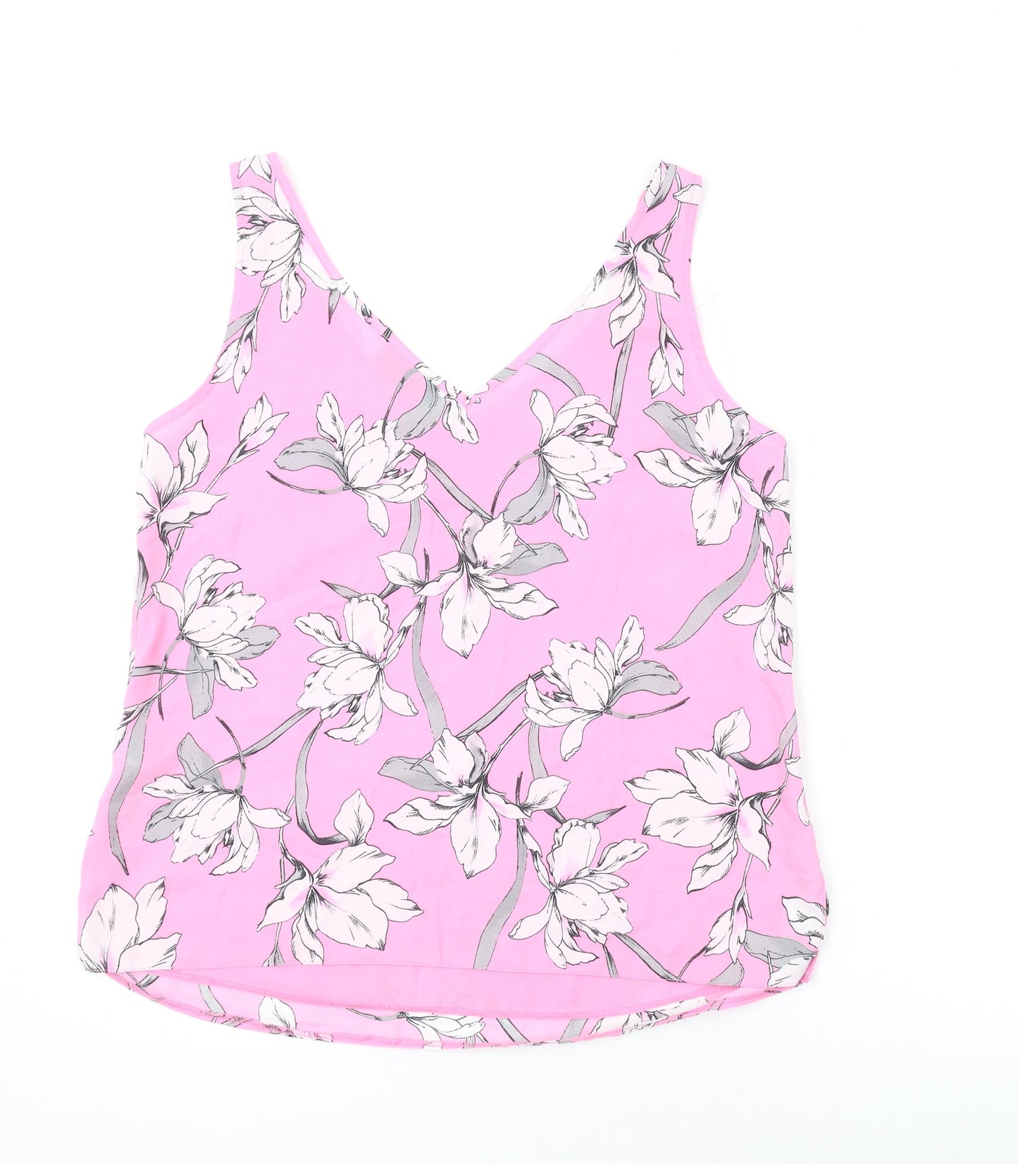 Womens UK Size 12 Wallis Pink Basic Tank
