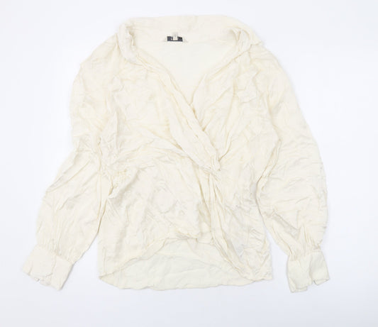 Womens UK Size L NEXT Beige Basic Blouse
