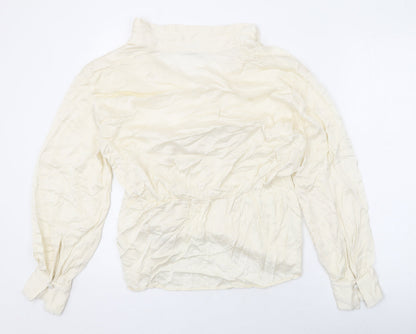 Womens UK Size L NEXT Beige Basic Blouse