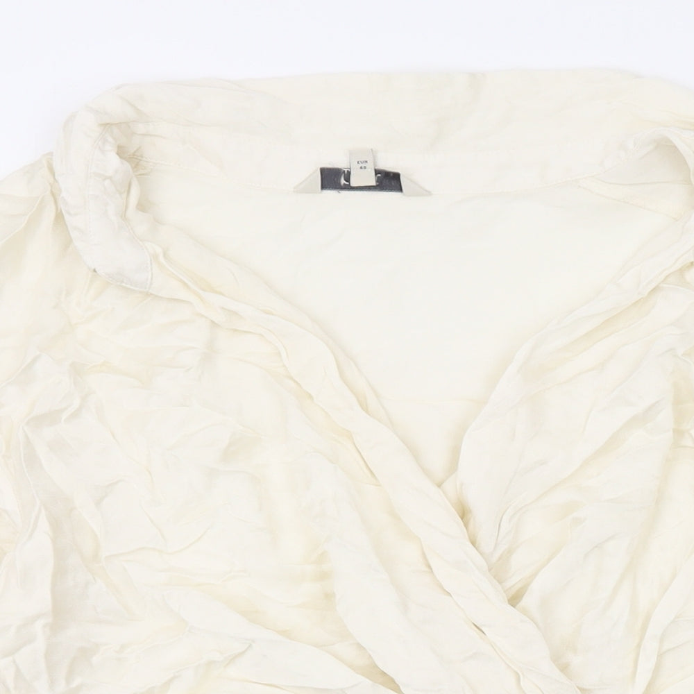 Womens UK Size L NEXT Beige Basic Blouse