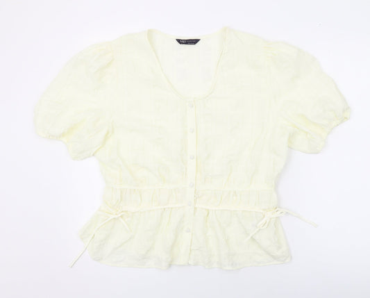 Womens UK Size 14 Marks and Spencer Ivory Basic Blouse