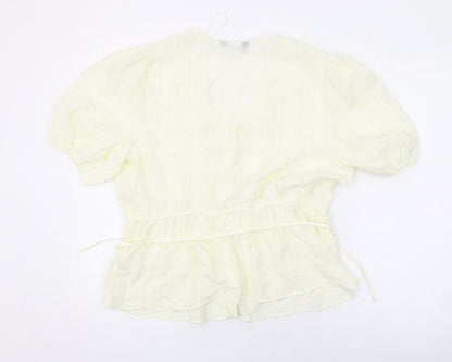 Womens UK Size 14 Marks and Spencer Ivory Basic Blouse