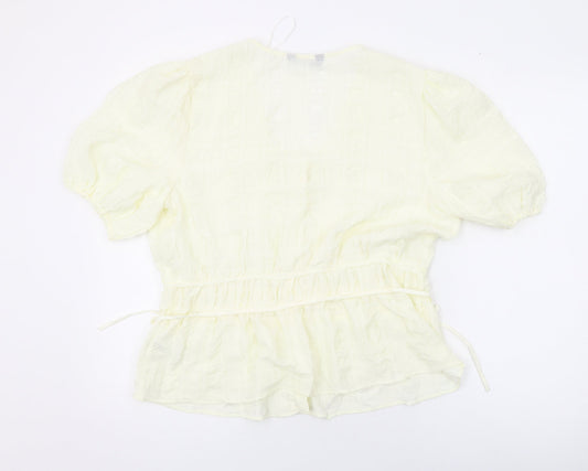 Womens UK Size 14 Marks and Spencer Ivory Basic Blouse