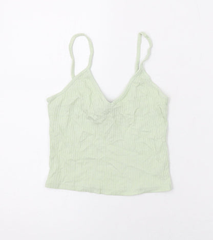 Womens UK Size 8 Topshop Green Camisole Tank