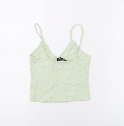 Womens UK Size 8 Topshop Green Camisole Tank