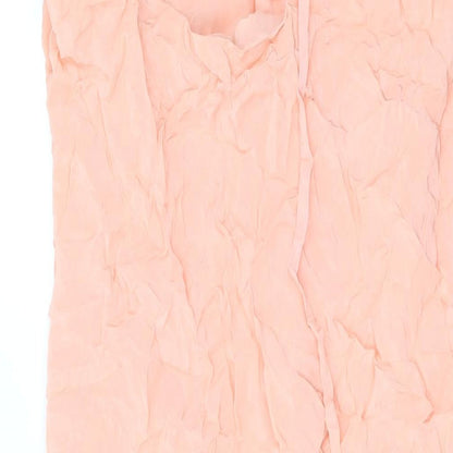 Marks and Spencer Womens Pink Viscose A-Line Size 14 Halter Pullover