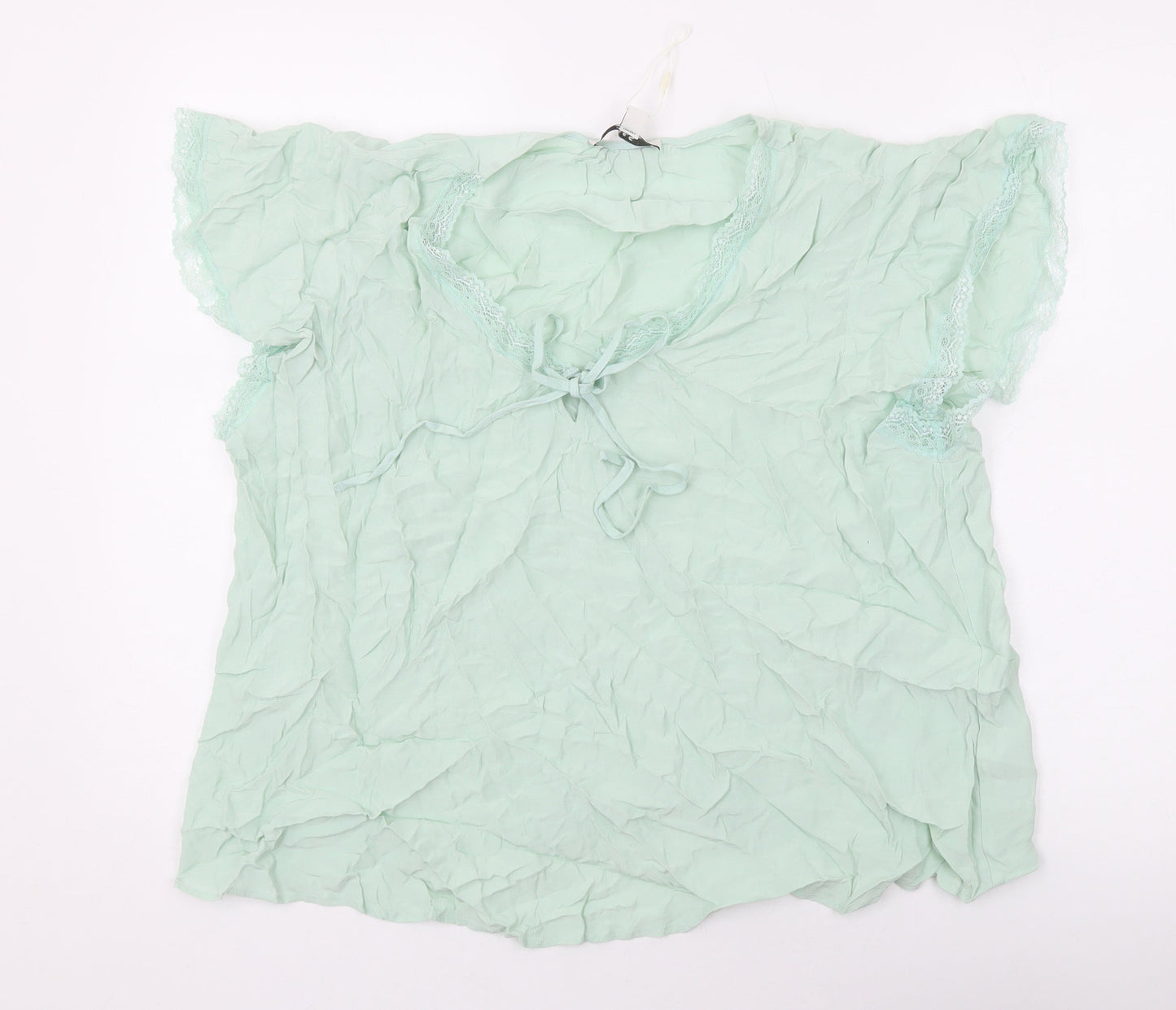 Womens UK Size 18 Marks and Spencer Green Basic Blouse
