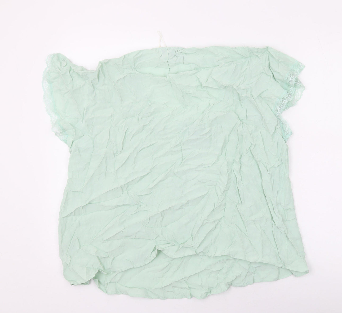 Womens UK Size 18 Marks and Spencer Green Basic Blouse