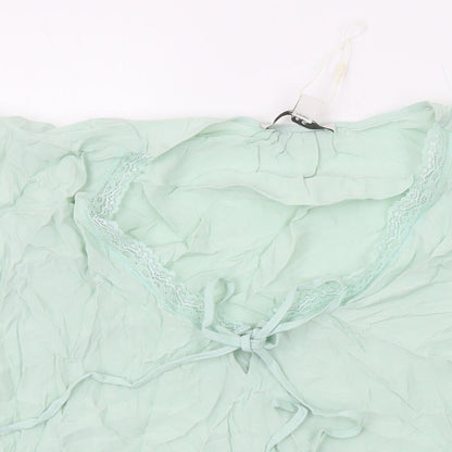 Womens UK Size 18 Marks and Spencer Green Basic Blouse