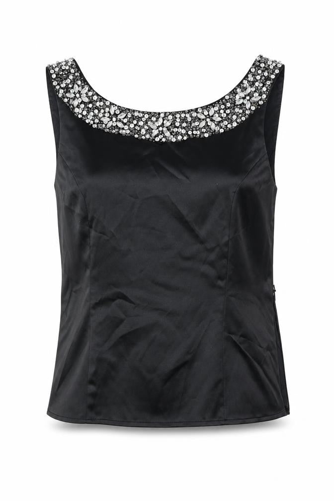 Womens UK Size 12 Kaliko Black Basic Tank