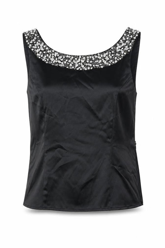 Womens UK Size 12 Kaliko Black Basic Tank
