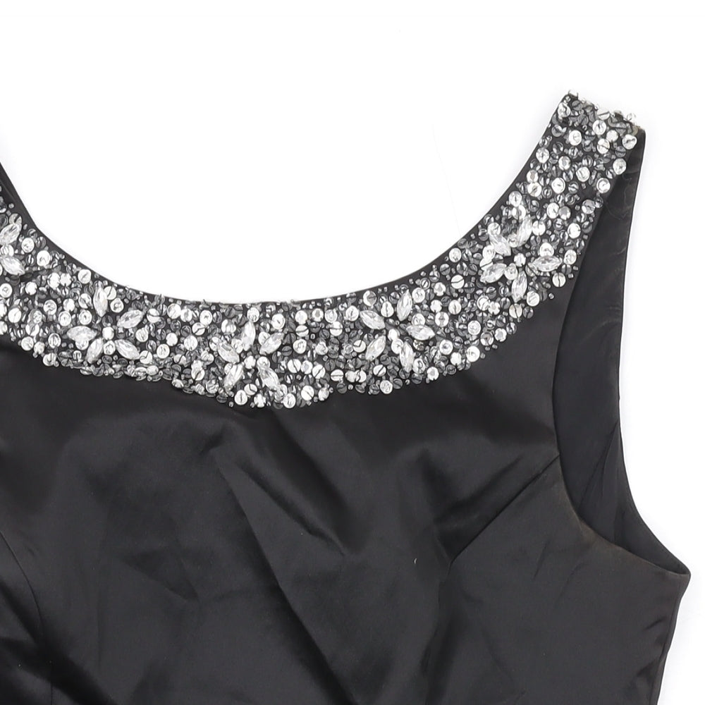 Womens UK Size 12 Kaliko Black Basic Tank