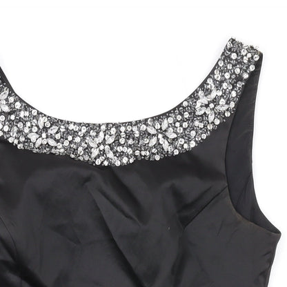 Womens UK Size 12 Kaliko Black Basic Tank