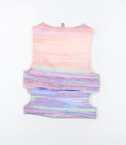 Womens UK Size 8 ASOS Multicoloured Cropped Tank
