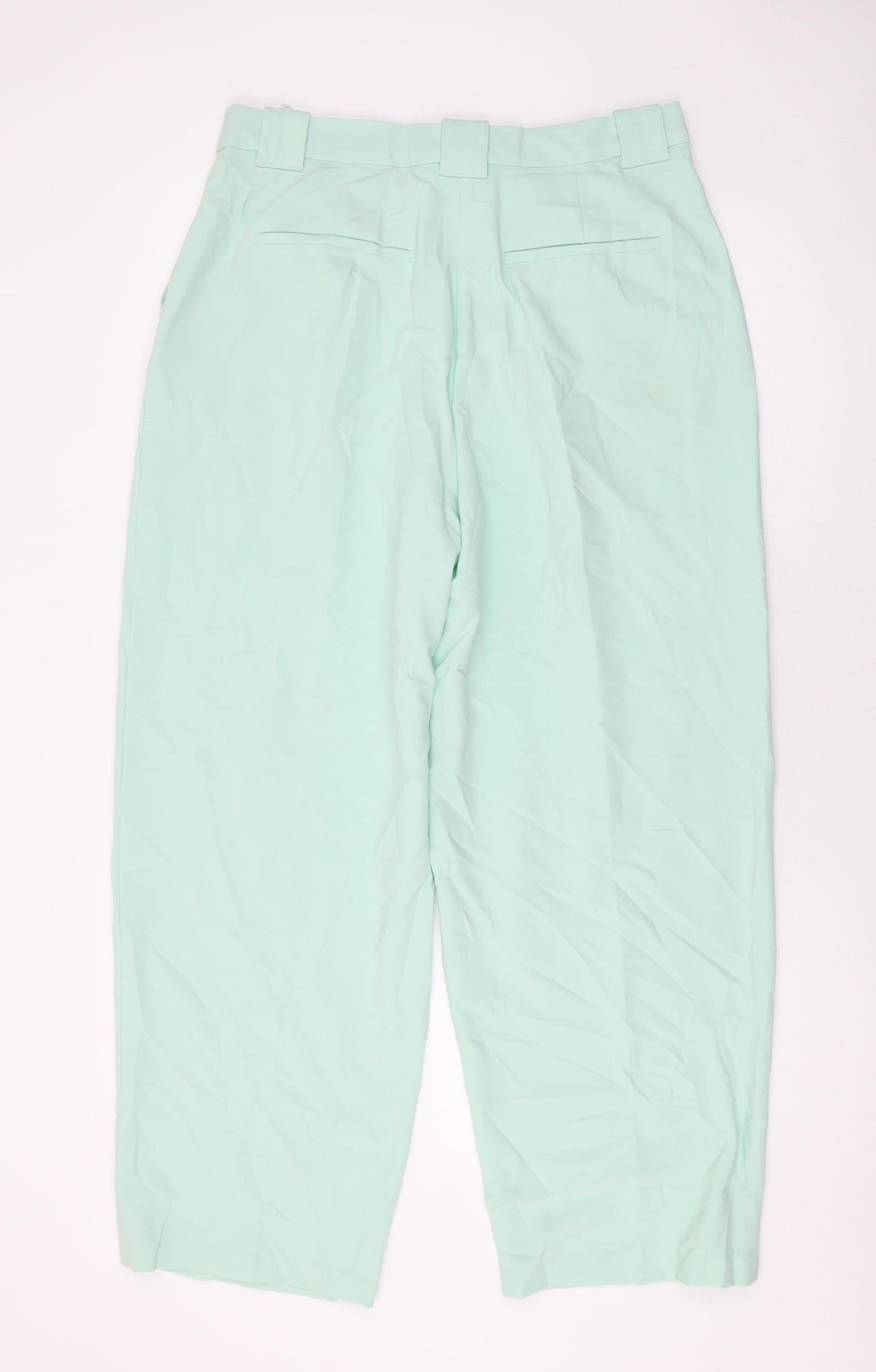 Womens UK Size 14 Marks and Spencer Regular Fit  Green Trousers
