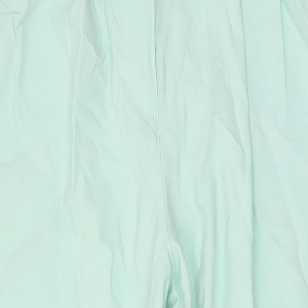 Womens UK Size 14 Marks and Spencer Regular Fit  Green Trousers