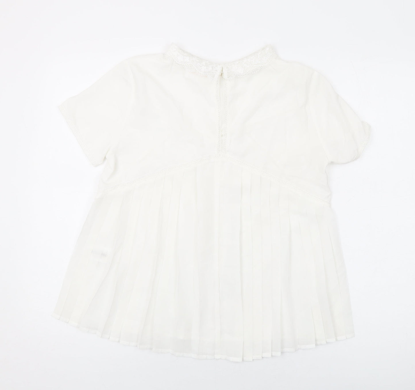 Womens UK Size S Grace & Mila White Basic Blouse