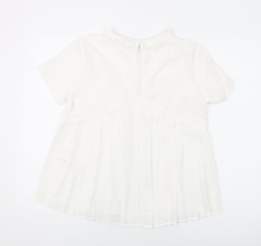 Womens UK Size S Grace & Mila White Basic Blouse