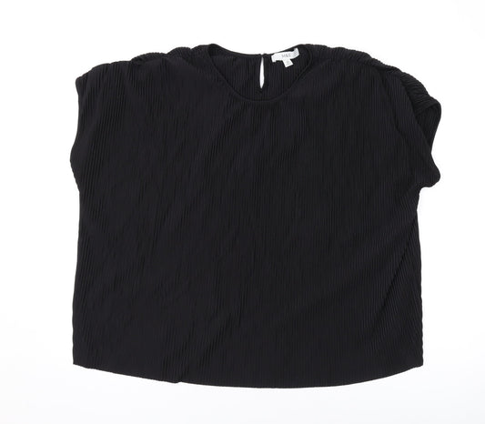 Womens UK Size 12 Marks and Spencer Black Basic T-Shirt