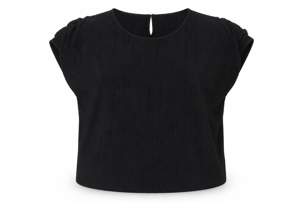Womens UK Size 12 Marks and Spencer Black Basic T-Shirt