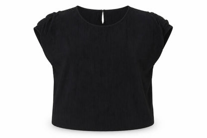 Womens UK Size 12 Marks and Spencer Black Basic T-Shirt