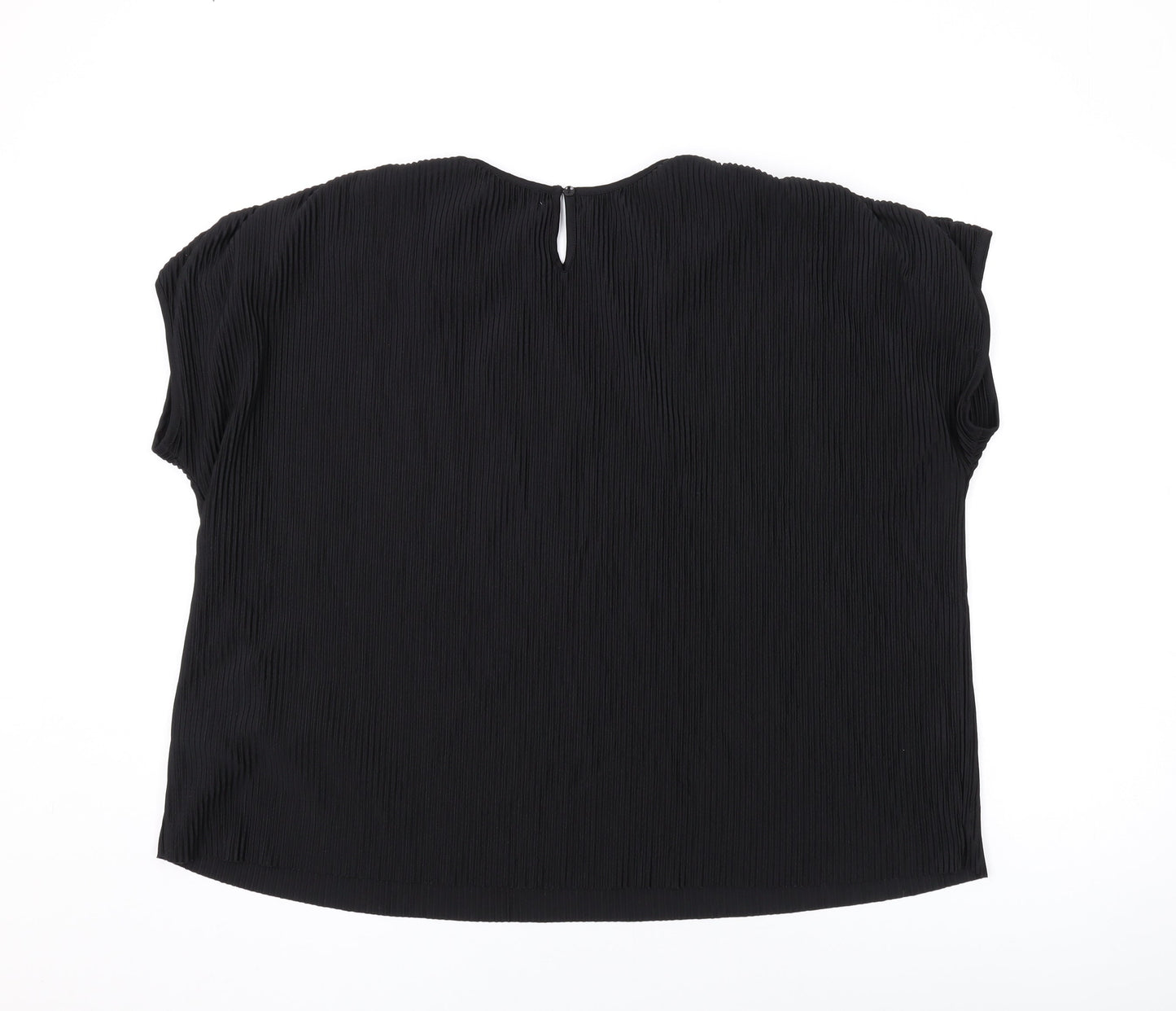 Womens UK Size 12 Marks and Spencer Black Basic T-Shirt