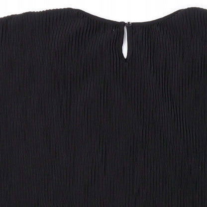 Womens UK Size 12 Marks and Spencer Black Basic T-Shirt