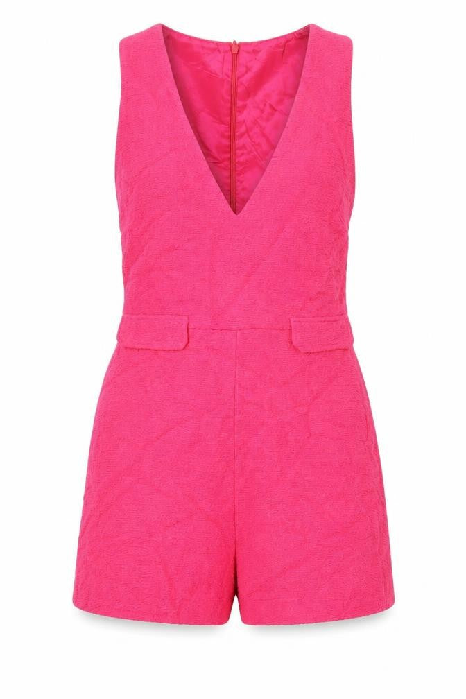 Womens UK Size S Zara One-Piece Pink Playsuit