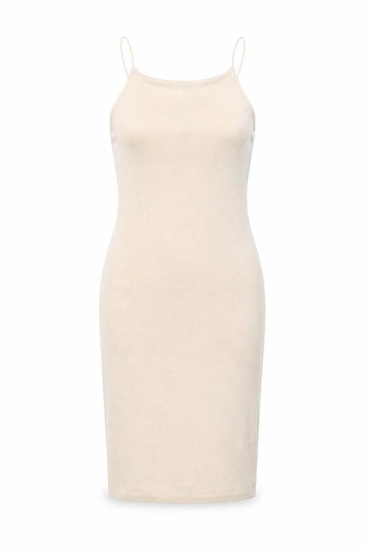 Boohoo Womens Beige Polyester Bodycon Size 12 Square Neck Pullover